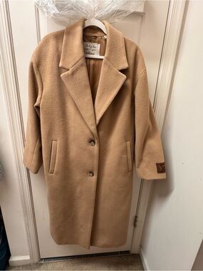 Aritzia Wilfred Camel Wool Cashmere Blend oversized The Only Coat